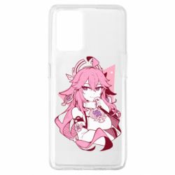 Чехол для Oppo A74 4G Yae Miko portrait - PrintSalon