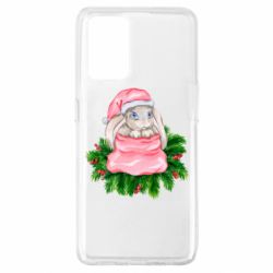 Чехол для Oppo A74 4G Заяц Новогодний - PrintSalon