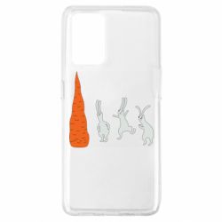 Чехол для Oppo A74 4G Зайцы возле морковки - PrintSalon