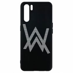 Чехол для Oppo A91/Reno3 Alan Walker logo stripes - PrintSalon