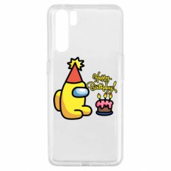 Чохол для Oppo A91 / Reno3Among Us Happy Birthday - PrintSalon