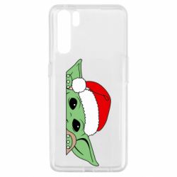 Чохол для Oppo A91 / Reno3Baby Yoda Santa