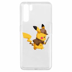 Чехол для Oppo A91/Reno3 Cute Detective Pikachu - PrintSalon