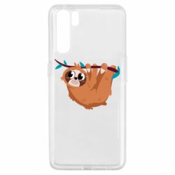 Чехол для Oppo A91/Reno3 Cute sloth - PrintSalon
