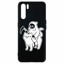 Чохол для Oppo A91 / Reno3Death and cat - PrintSalon