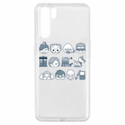 Чехол для Oppo A91/Reno3 Doctor who icons - PrintSalon