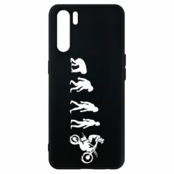 Чехол для Oppo A91/Reno3 Эволюция мотоциклиста - PrintSalon