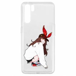 Чехол для Oppo A91/Reno3 Genshin Impact Amber - PrintSalon