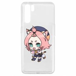 Чехол для Oppo A91/Reno3 Genshin Impact chibi Diona - PrintSalon