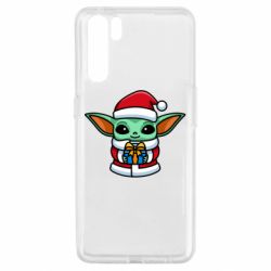 Чехол для Oppo A91/Reno3 Grogu Santa Claus - PrintSalon