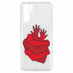 Чехол для Oppo A91/Reno3 Heart out of hands - PrintSalon