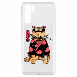 Чехол для Oppo A91/Reno3 Japanese Akatsuki cat - PrintSalon