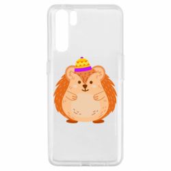 Чехол для Oppo A91/Reno3 Little hedgehog in a hat - PrintSalon