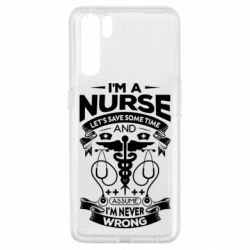 Чехол для Oppo A91/Reno3 Nurse I'm Never Wrong - PrintSalon