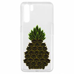 Чехол для Oppo A91/Reno3 Pineapple cat - PrintSalon