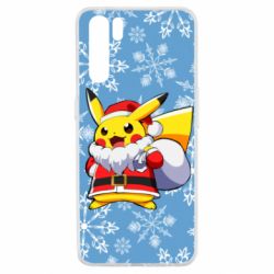 Чохол для Oppo A91 / Reno3Santa Claus Pikachu - PrintSalon