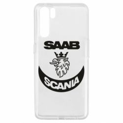Чехол для Oppo A91/Reno3 Scania SAAB logo - PrintSalon