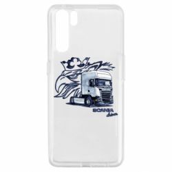 Чехол для Oppo A91/Reno3 Scania watercolor art - PrintSalon