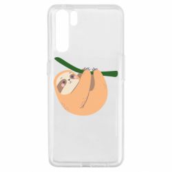Чехол для Oppo A91/Reno3 Sloth on a branch - PrintSalon