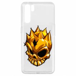 Чехол для Oppo A91/Reno3 Standoff - Gold Skull
