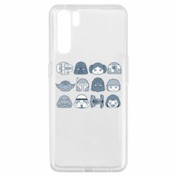 Чехол для Oppo A91/Reno3 Star wars icons - PrintSalon