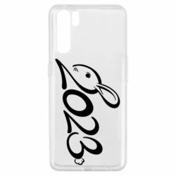 Чехол для Oppo A91/Reno3 Заяц 2023 - PrintSalon