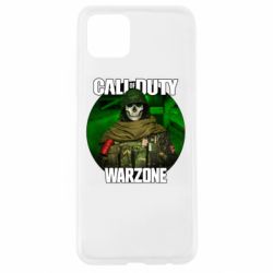 Чехол для Oppo A92s Call of duty Warzone ghost green background - PrintSalon