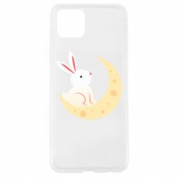 Чехол для Oppo A92s Cute rabbit on the moon - PrintSalon