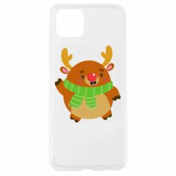 Чехол для Oppo A92s Deer in a scarf - PrintSalon