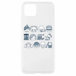Чехол для Oppo A92s Doctor who icons - PrintSalon