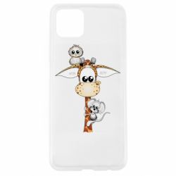 Чехол для Oppo A92s Giraffe Owl and Mouse - PrintSalon