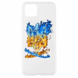 Чехол для Oppo A92s Горящий гербу Украины - PrintSalon