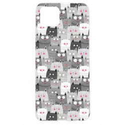 Чохол для Oppo A92sGray cats pattern - PrintSalon