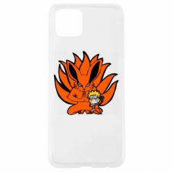 Чехол для Oppo A92s Kurama And Naruto - PrintSalon