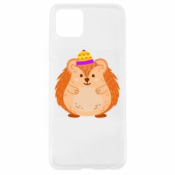 Чехол для Oppo A92s Little hedgehog in a hat - PrintSalon