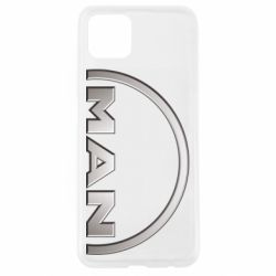 Чехол для Oppo A92s Man metallic logo - PrintSalon