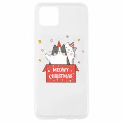 Чехол для Oppo A92s Meowy Christmas ( present box ) - PrintSalon