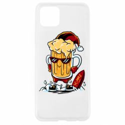 Чехол для Oppo A92s New Year's beer - PrintSalon