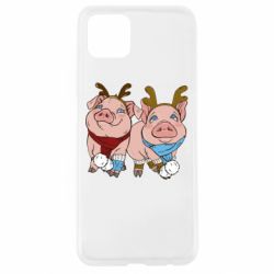 Чехол для Oppo A92s Pigs - PrintSalon