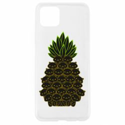 Чехол для Oppo A92s Pineapple cat - PrintSalon