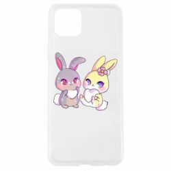 Чехол для Oppo A92s Rabbits In Love - PrintSalon