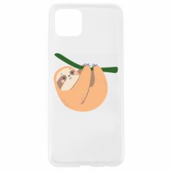 Чехол для Oppo A92s Sloth on a branch - PrintSalon