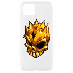 Чехол для Oppo A92s Standoff - Gold Skull - PrintSalon