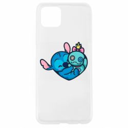 Чехол для Oppo A92s Стич с куклой - PrintSalon