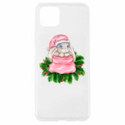 Чехол для Oppo A92s Заяц Новогодний - PrintSalon
