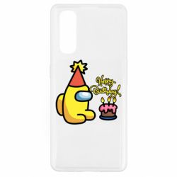 Чохол для Oppo Find X2Among Us Happy Birthday - PrintSalon