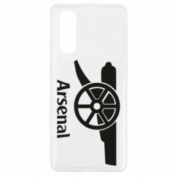 Чехол для Oppo Find X2 Arsenal simple logo - PrintSalon