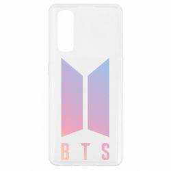 Чехол для Oppo Find X2 BTS gradient logo - PrintSalon