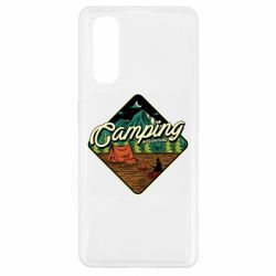 Чехол для Oppo Find X2 Camping and forest - PrintSalon