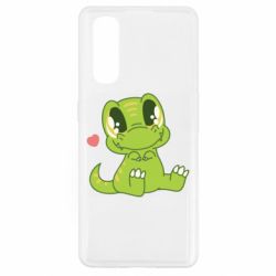 Чехол для Oppo Find X2 Cute dinosaur - PrintSalon